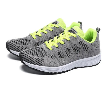 Women's Breathable Mesh Sneakers – Lightweight Casual Walking Flat Shoes