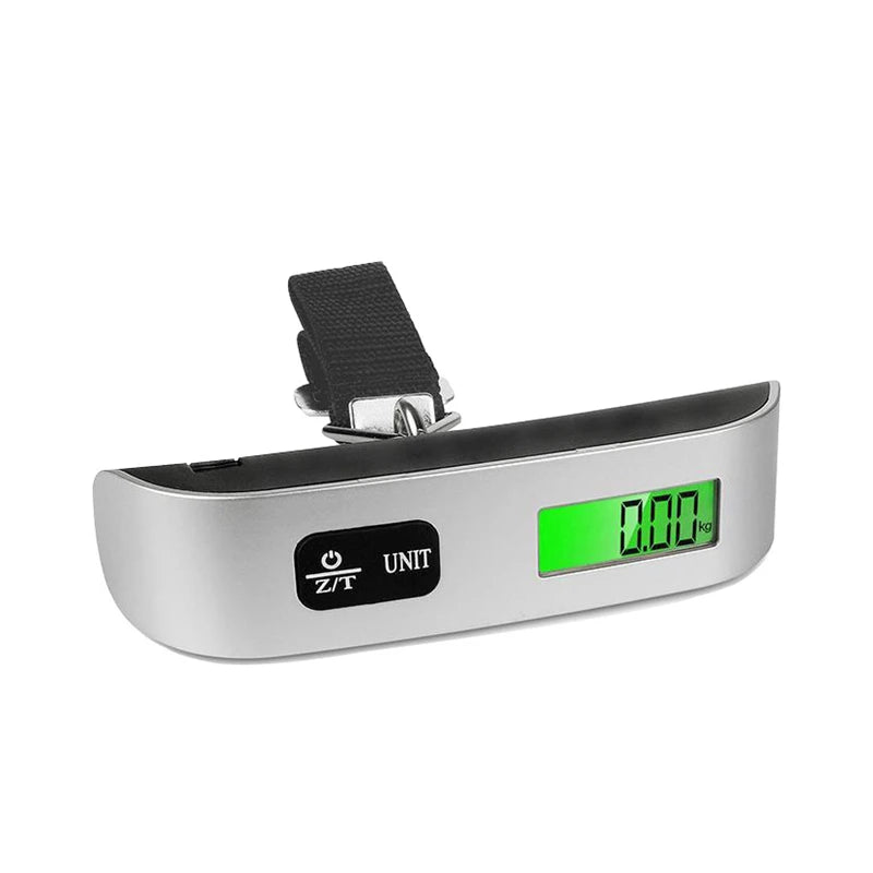 Portable Digital Luggage Scale – 110lb/50kg LCD Hanging Baggage Weigher
