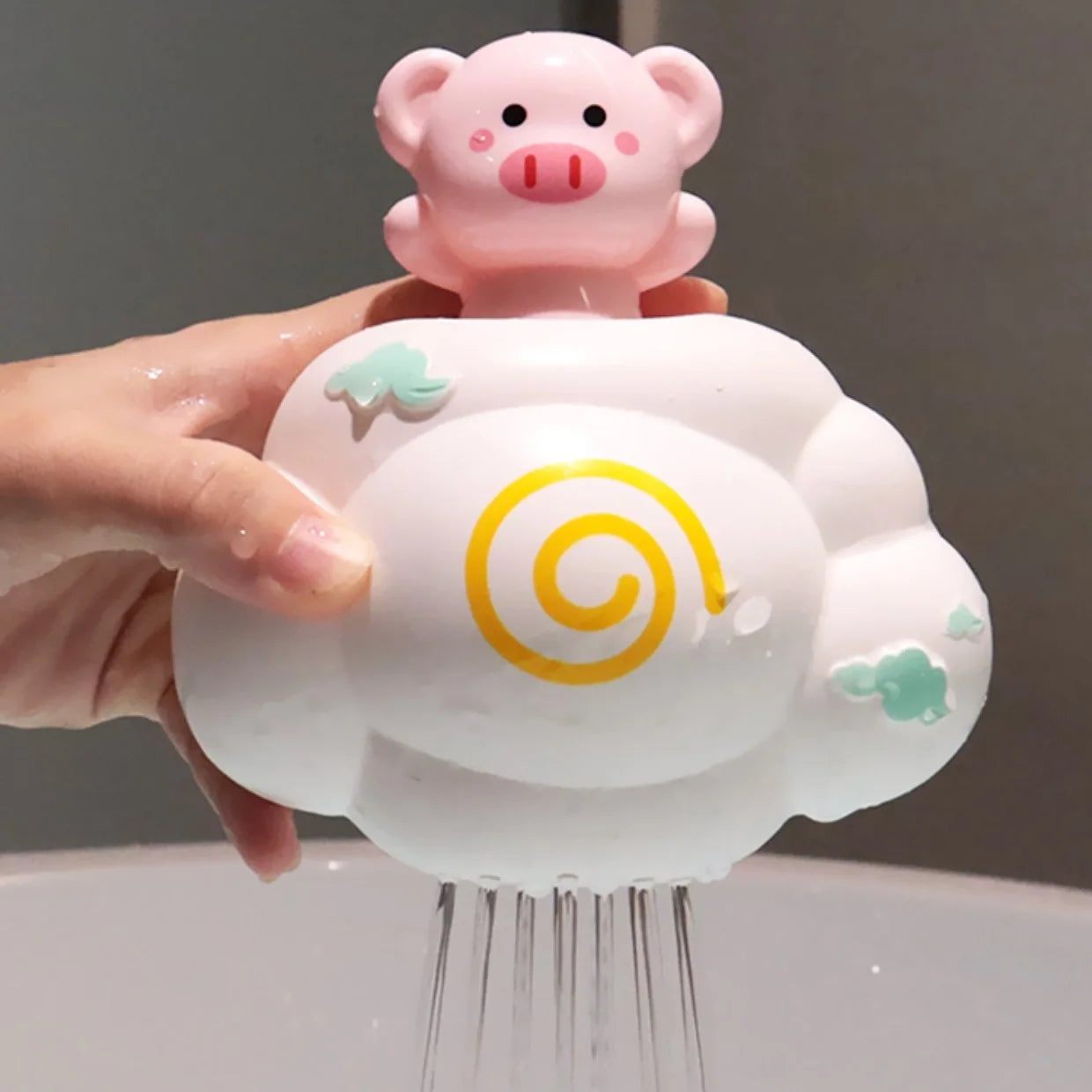 Baby Bath Water Spraying Cloud Toy – Cute Shower Swimming Toy for Kids