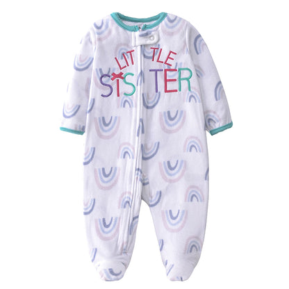 Baby Winter Fleece Romper – Warm Unisex Jumpsuit for Newborns 3–12 Months