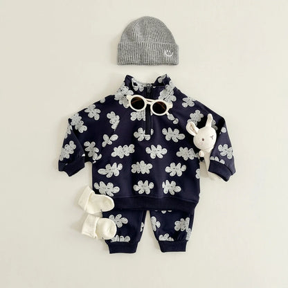 Baby Autumn Sweatshirt & Sweatpants Set – 2-Piece Unisex Kids Outfit for 9 Months–4 Years