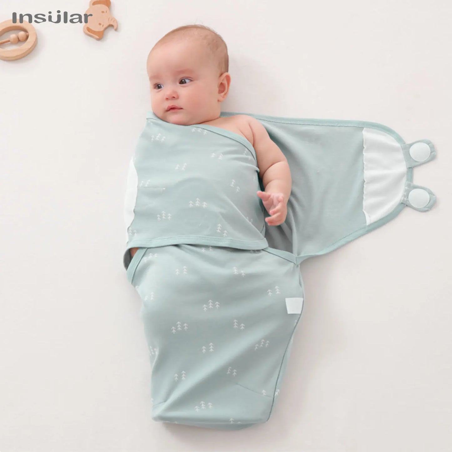 Baby Swaddle Blanket 3-Pack – 100% Cotton Adjustable Newborn Wrap Set for 0–6 Months