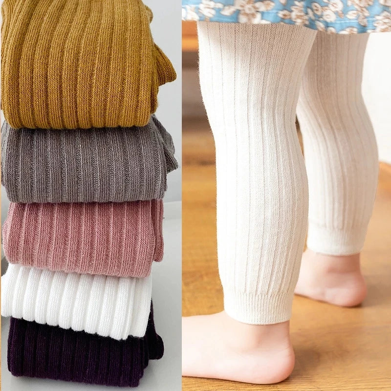 Baby Cotton Stretch Leggings – Soft Knit Tights & Trousers for Boys & Girls 0–6 Years
