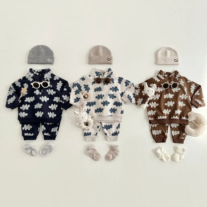 Baby Autumn Sweatshirt & Sweatpants Set – 2-Piece Unisex Kids Outfit for 9 Months–4 Years