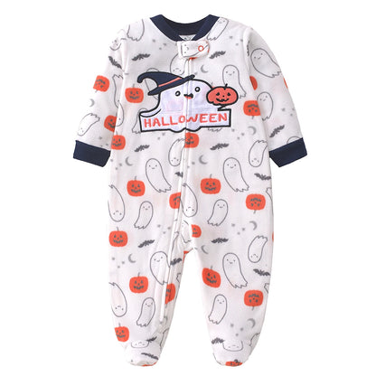 Baby Winter Fleece Romper – Warm Unisex Jumpsuit for Newborns 3–12 Months