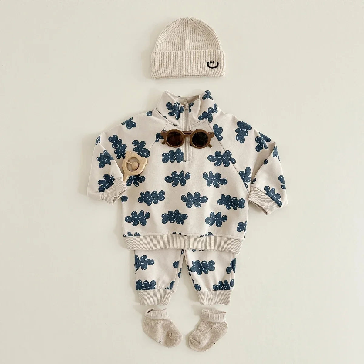 Baby Autumn Sweatshirt & Sweatpants Set – 2-Piece Unisex Kids Outfit for 9 Months–4 Years