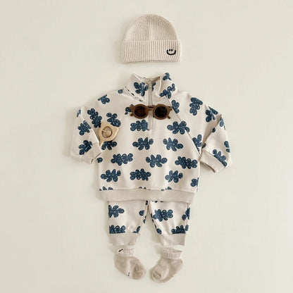 Baby Autumn Sweatshirt & Sweatpants Set – 2-Piece Unisex Kids Outfit for 9 Months–4 Years