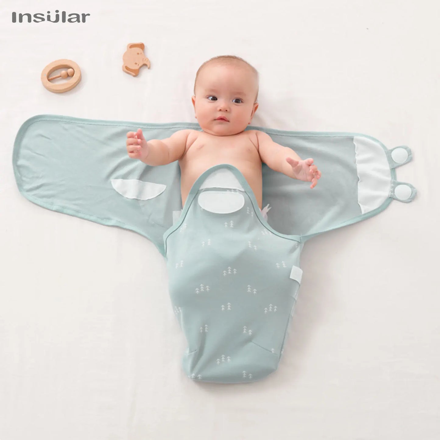 Baby Swaddle Blanket 3-Pack – 100% Cotton Adjustable Newborn Wrap Set for 0–6 Months