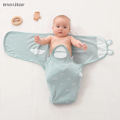 Baby Swaddle Blanket 3-Pack – 100% Cotton Adjustable Newborn Wrap Set for 0–6 Months