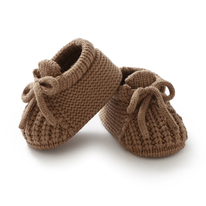 Baby Knitted Booties – Warm Soft Sole First Shoes for Newborns & Toddlers 0–18 Months