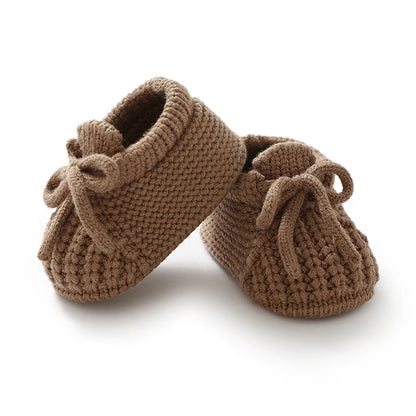 Baby Knitted Booties – Warm Soft Sole First Shoes for Newborns & Toddlers 0–18 Months
