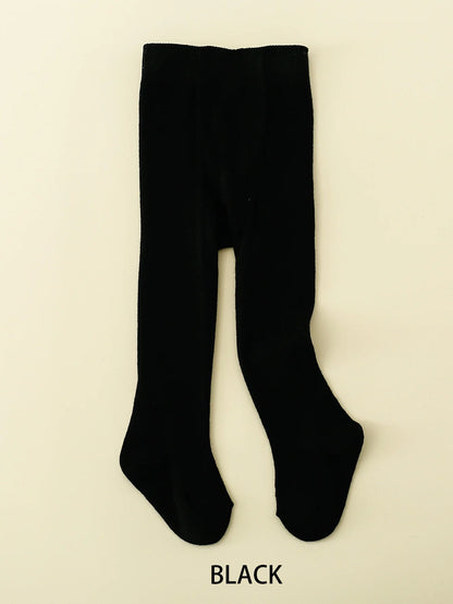 Baby Girls Pantyhose Tights – Soft Elastic Waist Solid Color Stockings for Newborns & Toddlers