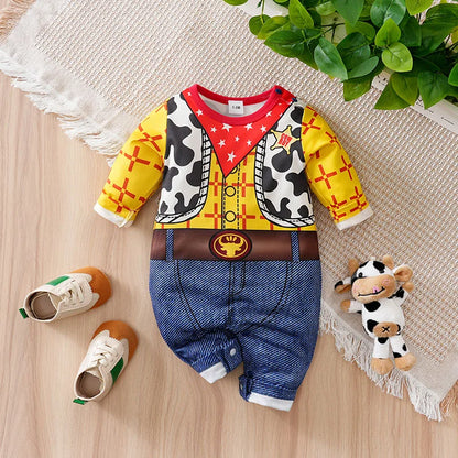 Baby Knitted Cartoon Romper – Soft Unisex Onesie for Newborns, Spring & Autumn