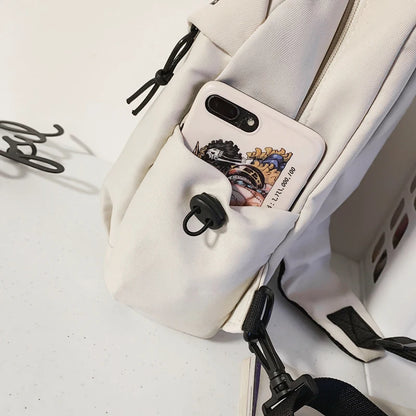 Unisex Nylon Crossbody Chest Bag – Lightweight Sports & Cycling Shoulder Bag
