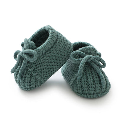 Baby Knitted Booties – Warm Soft Sole First Shoes for Newborns & Toddlers 0–18 Months
