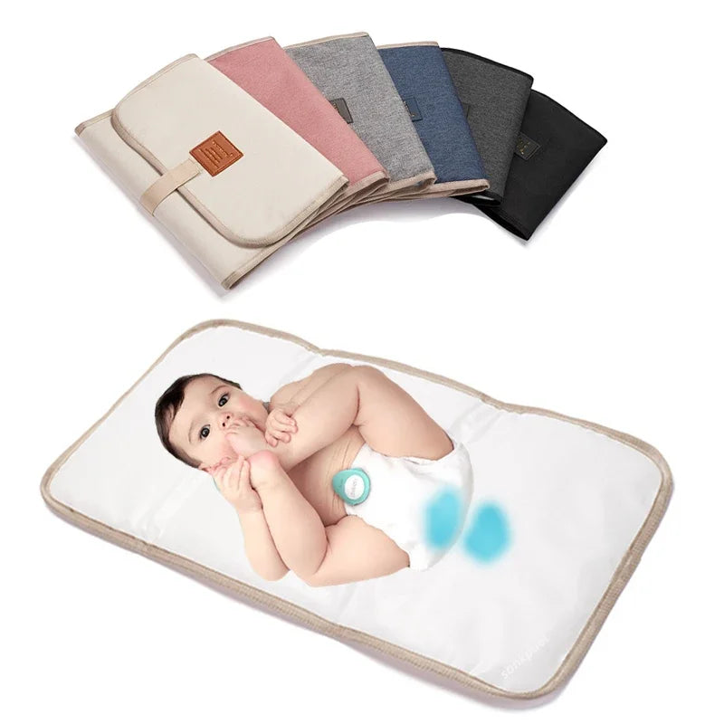 Baby Portable Diaper Changing Mat – Foldable Waterproof Travel Nappy Pad 58.5×30.5cm