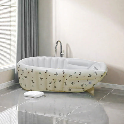 Baby Inflatable Bathtub – Portable Cartoon Animal Swimming Pool for Newborns & Toddlers