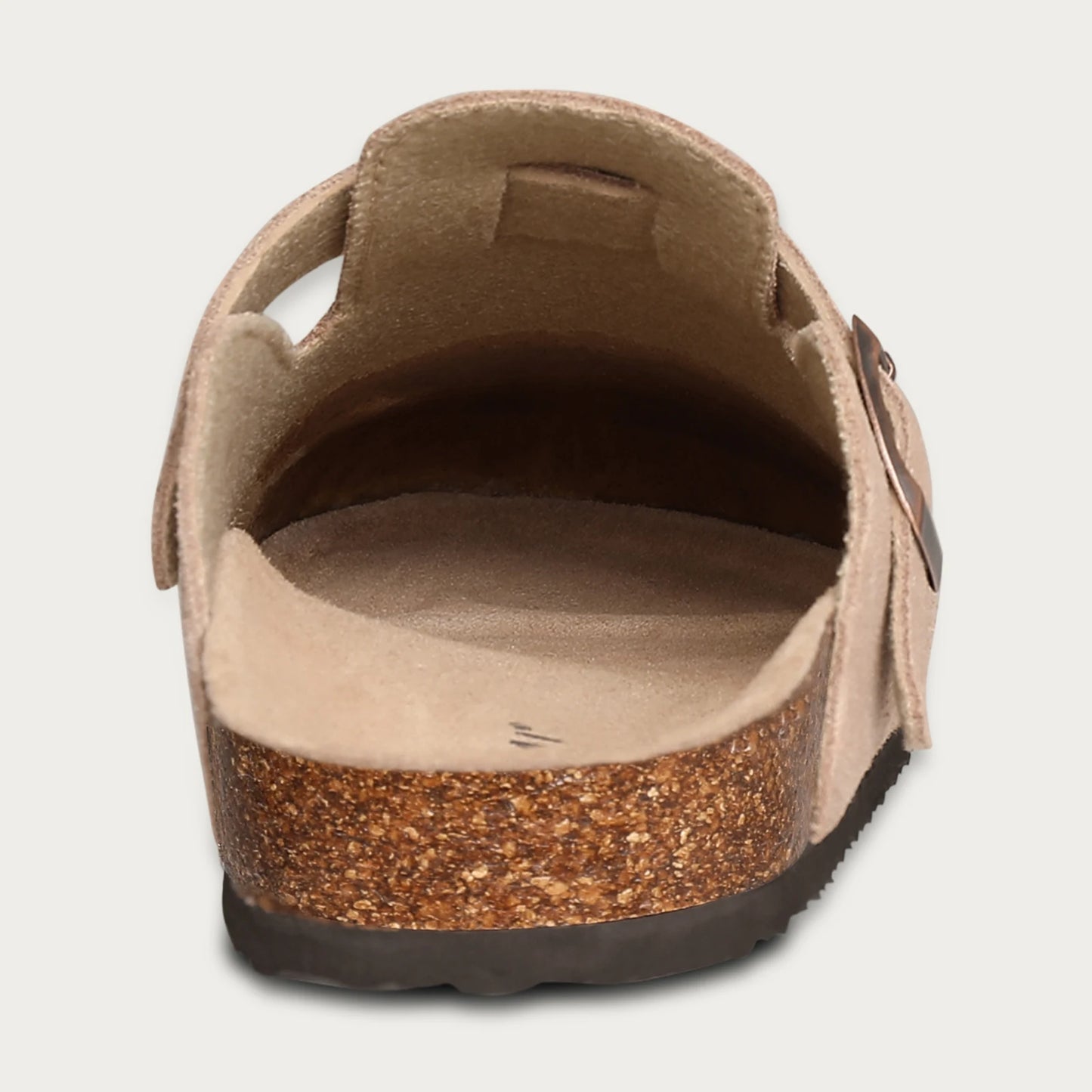 Women's Cork Mule Clogs – Suede Anti-Slip Outdoor Slippers with Arch Support