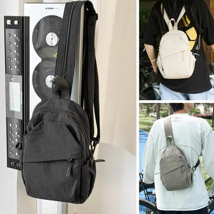 Unisex Nylon Crossbody Chest Bag – Lightweight Sports & Cycling Shoulder Bag