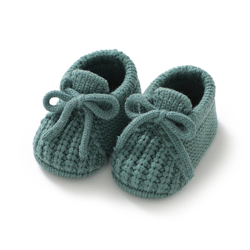 Baby Knitted Booties – Warm Soft Sole First Shoes for Newborns & Toddlers 0–18 Months