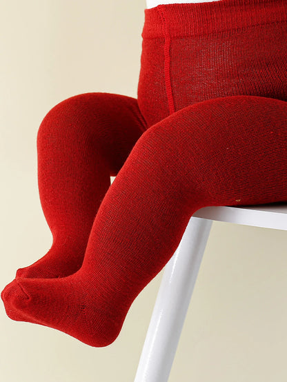Baby Girls Pantyhose Tights – Soft Elastic Waist Solid Color Stockings for Newborns & Toddlers