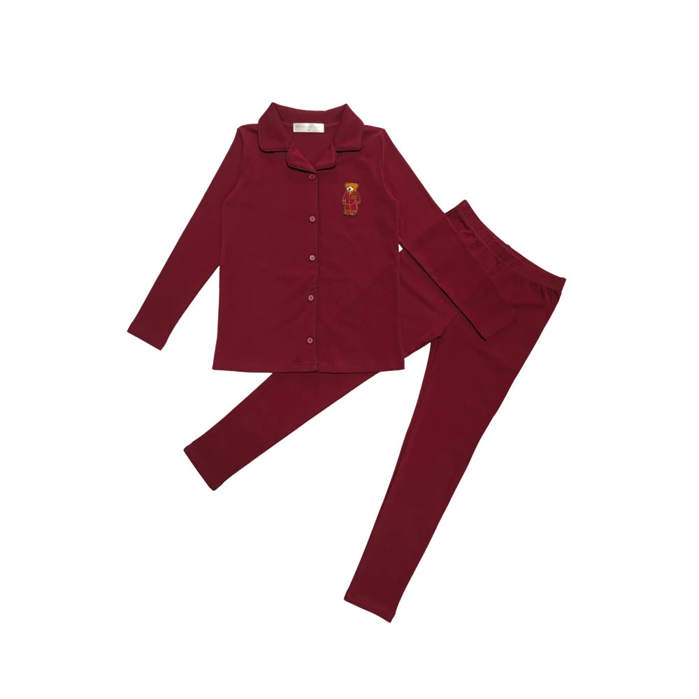 Kids Unisex Knit Romper Set – Casual Cotton Homeclothes for Boys & Girls