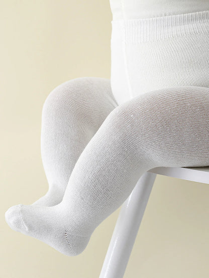 Baby Girls Pantyhose Tights – Soft Elastic Waist Solid Color Stockings for Newborns & Toddlers