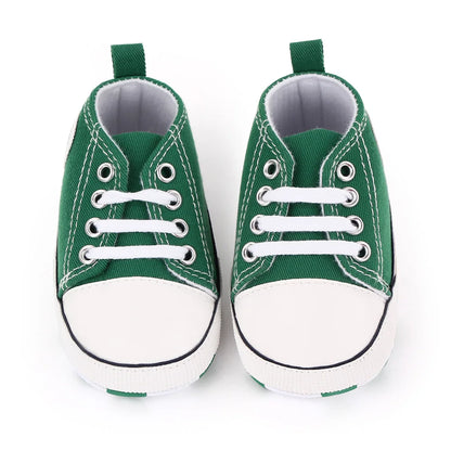 Baby Canvas Sneakers – Classic Soft Sole Non-Slip First Walker Shoes for Boys & Girls