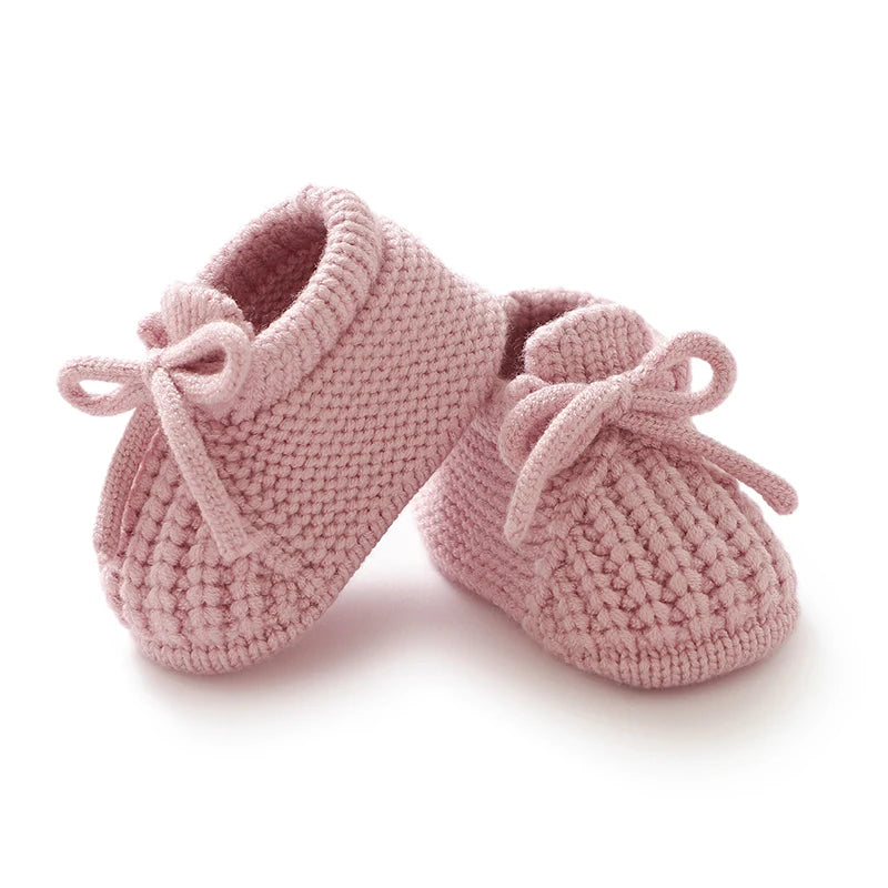 Baby Knitted Booties – Warm Soft Sole First Shoes for Newborns & Toddlers 0–18 Months
