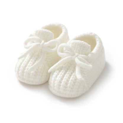 Baby Knitted Booties – Warm Soft Sole First Shoes for Newborns & Toddlers 0–18 Months