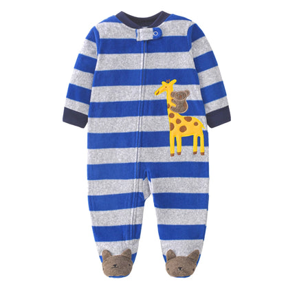 Baby Winter Fleece Romper – Warm Unisex Jumpsuit for Newborns 3–12 Months