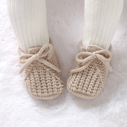 Baby Knitted Booties – Warm Soft Sole First Shoes for Newborns & Toddlers 0–18 Months