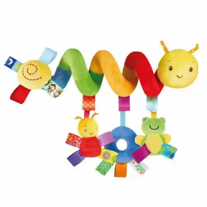 Baby Crib Hanging Rattle Toy – Soft Spiral Stroller & Car Seat Mobile for Newborns