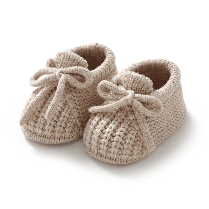Baby Knitted Booties – Warm Soft Sole First Shoes for Newborns & Toddlers 0–18 Months