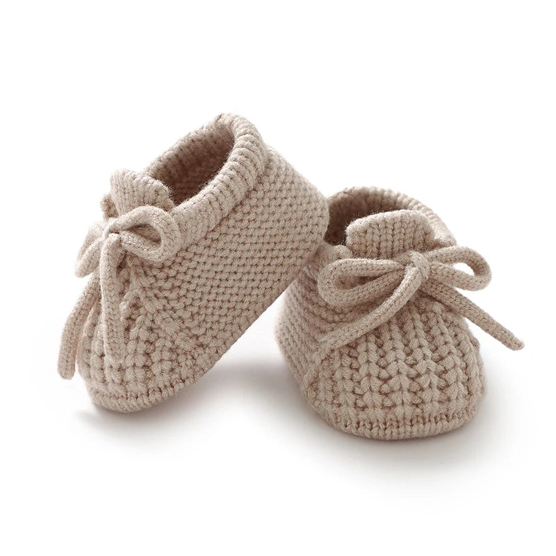 Baby Knitted Booties – Warm Soft Sole First Shoes for Newborns & Toddlers 0–18 Months