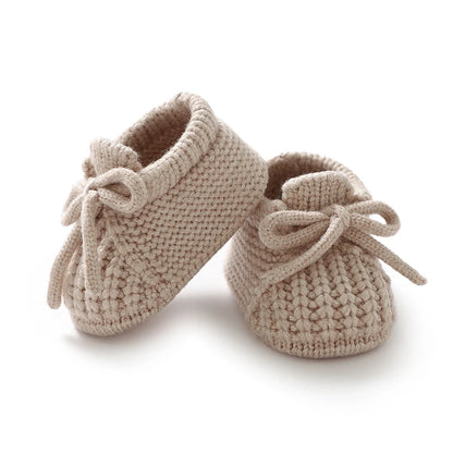 Baby Knitted Booties – Warm Soft Sole First Shoes for Newborns & Toddlers 0–18 Months