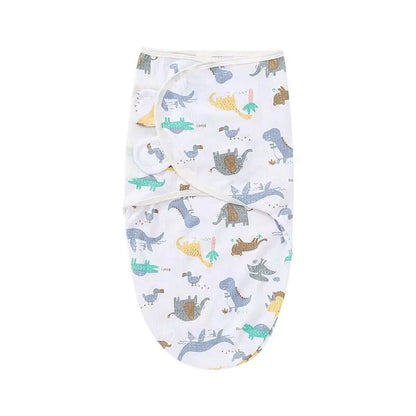 Newborn Baby Swaddle Blanket & Hat Set – Cartoon Cotton Wrap for 0-6 Months