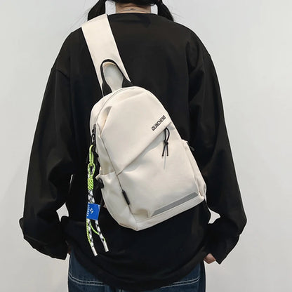 Unisex Nylon Crossbody Chest Bag – Lightweight Sports & Cycling Shoulder Bag