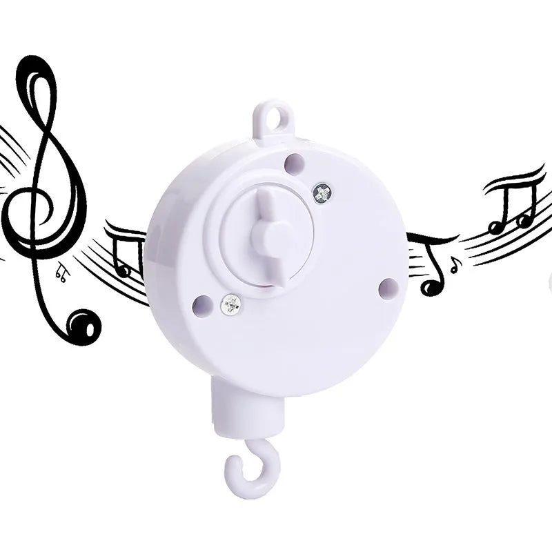 Baby Crib Mobile Rattle Toy – Felt Forest Animal Bed Bell with Wooden Bracket for 0–12 Months