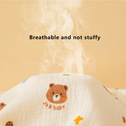 Baby Double-Layer Swaddle Blanket – Soft Breathable Newborn Wrap Quilt for All Seasons