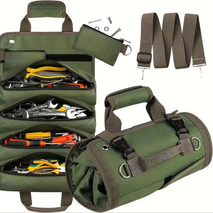 Professional Multi-Pocket Tool Roll Bag – Portable Oxford Cloth Organizer