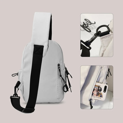 Unisex Nylon Crossbody Chest Bag – Lightweight Sports & Cycling Shoulder Bag