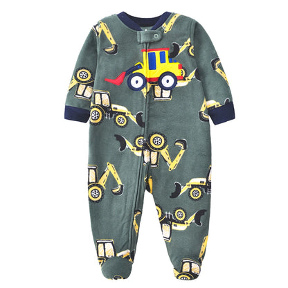 Baby Winter Fleece Romper – Warm Unisex Jumpsuit for Newborns 3–12 Months