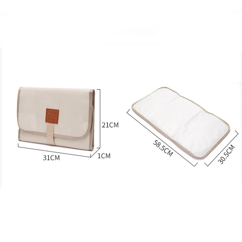 Baby Portable Diaper Changing Mat – Foldable Waterproof Travel Nappy Pad 58.5×30.5cm