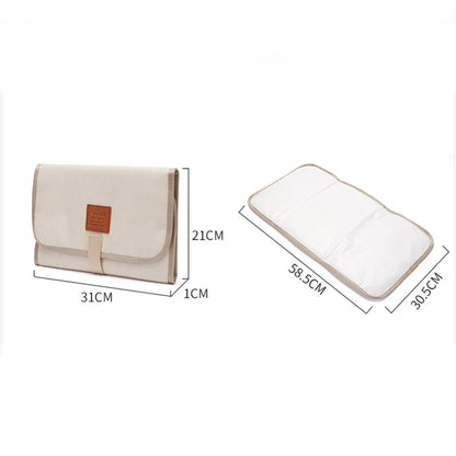 Baby Portable Diaper Changing Mat – Foldable Waterproof Travel Nappy Pad 58.5×30.5cm