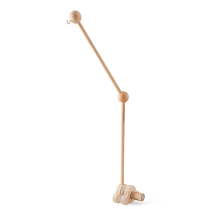 Baby Crib Mobile Rattle Toy – Felt Forest Animal Bed Bell with Wooden Bracket for 0–12 Months