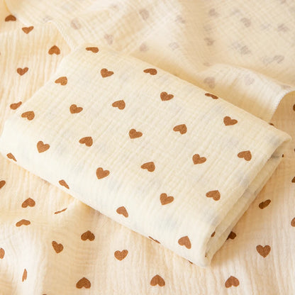 Baby Double-Layer Swaddle Blanket – Soft Breathable Newborn Wrap Quilt for All Seasons