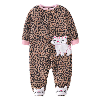 Baby Winter Fleece Romper – Warm Unisex Jumpsuit for Newborns 3–12 Months