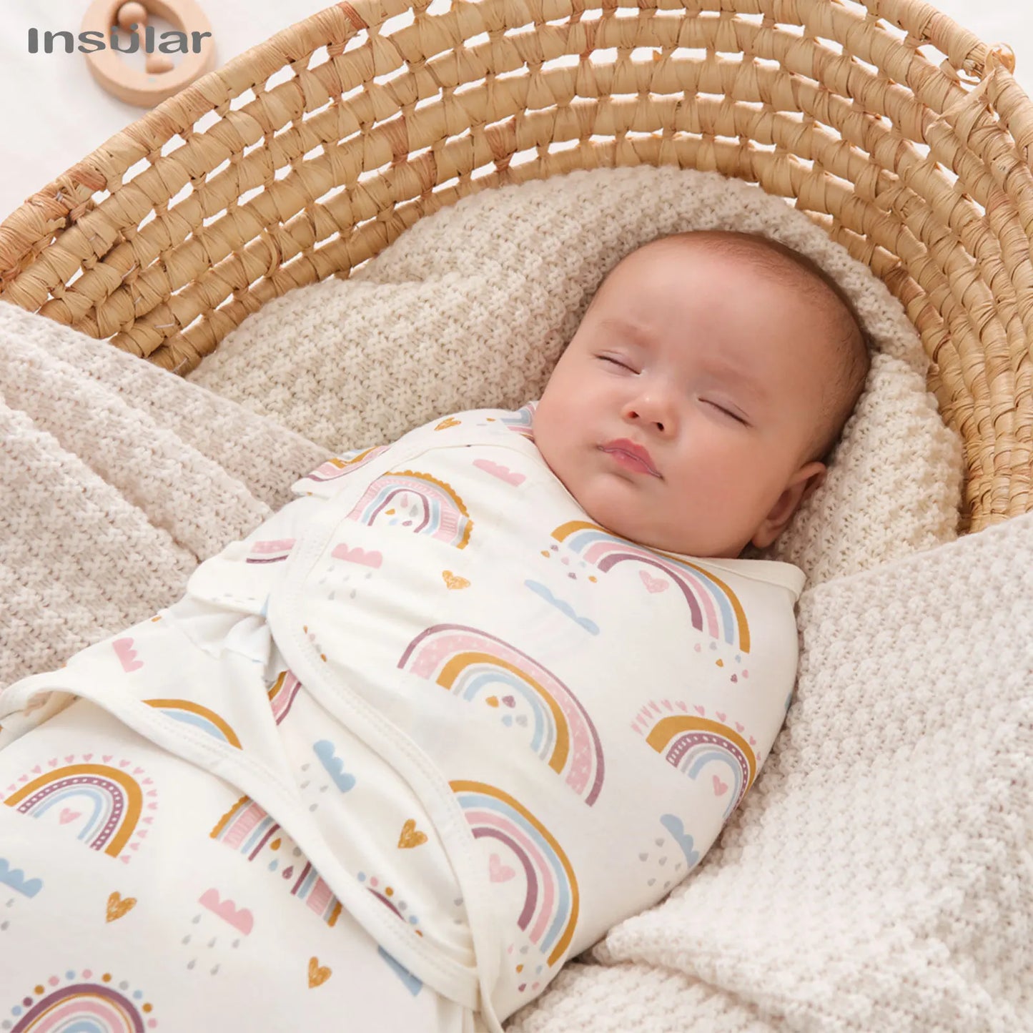 Baby Swaddle Blanket 3-Pack – 100% Cotton Adjustable Newborn Wrap Set for 0–6 Months