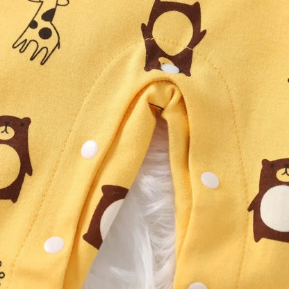 Newborn Baby Cotton Romper – Soft Long Sleeve Infant Clothes for Boys & Girls 0–18 Months